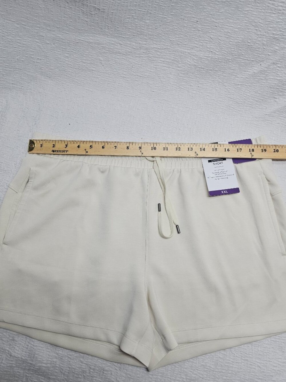 Member's Mark Women's Full Elastic Waistband 4" Inseam Sandwash Short - Picture 7 of 8